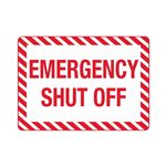 Emergency Shutoff Sign